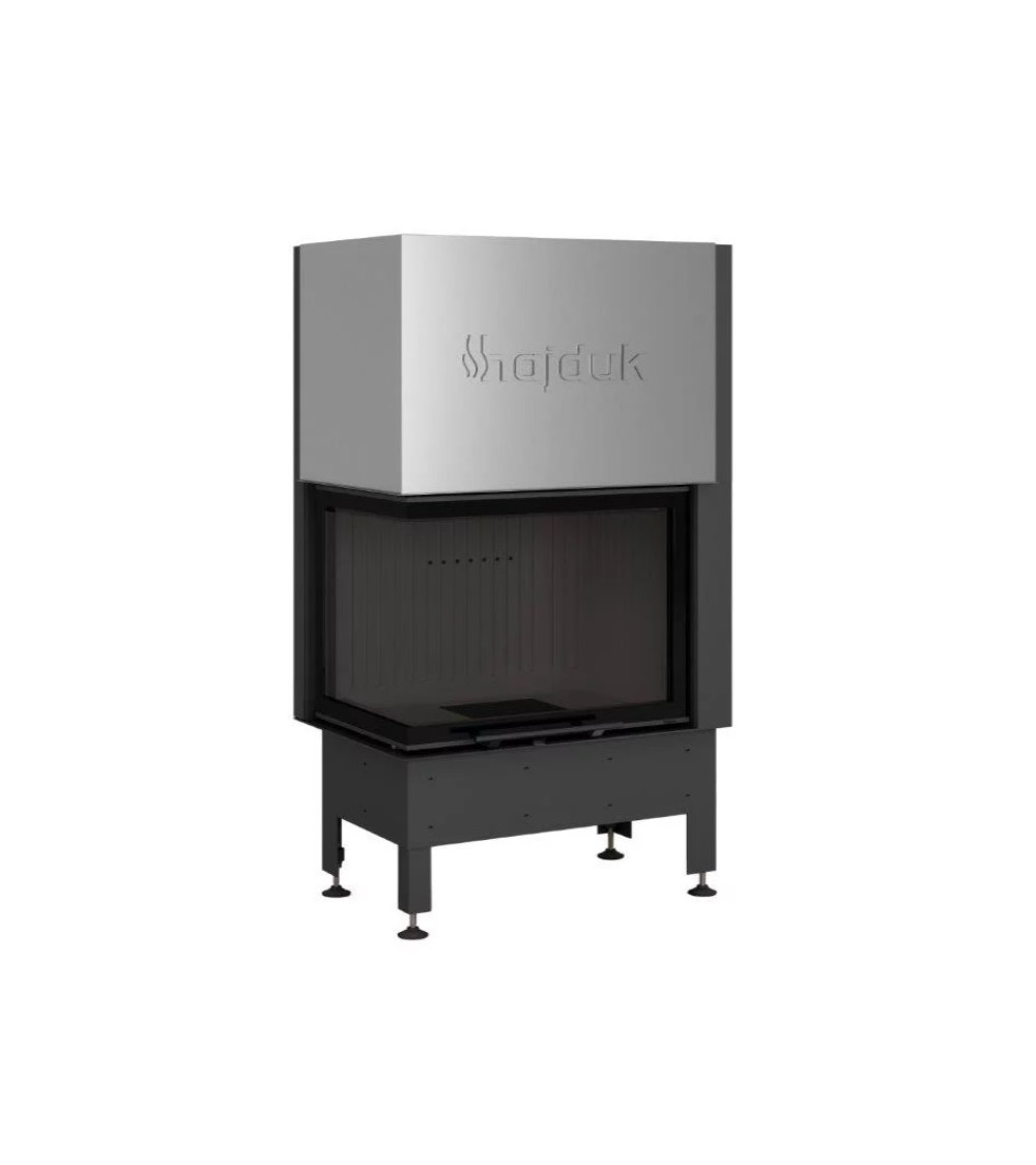 Insert à bois d'angle Volcano 2L/PTh-S noir 80 cm