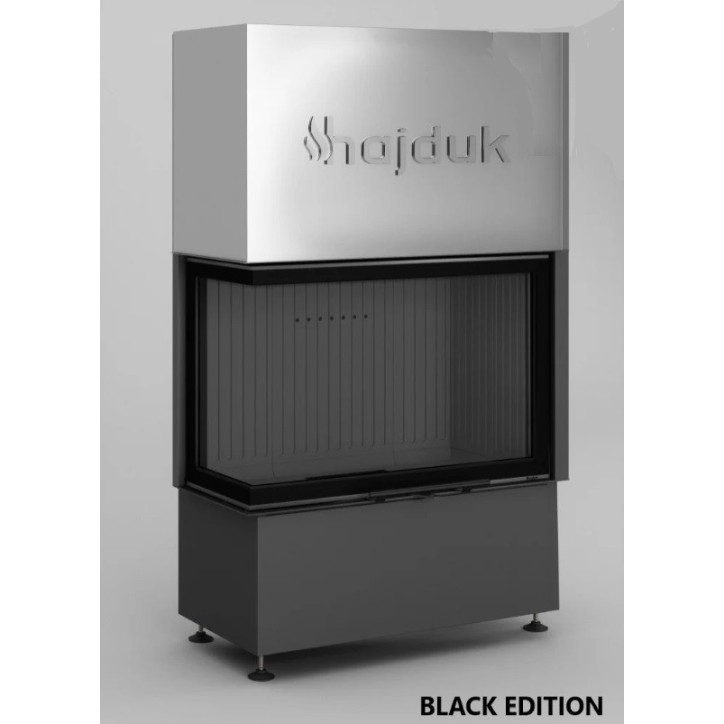 Insert à bois d'angle Volcano 2L/PATh noir 86 cm