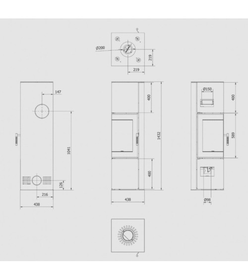 Poêle à bois Bérénice ILDNORD ODYN 8kW