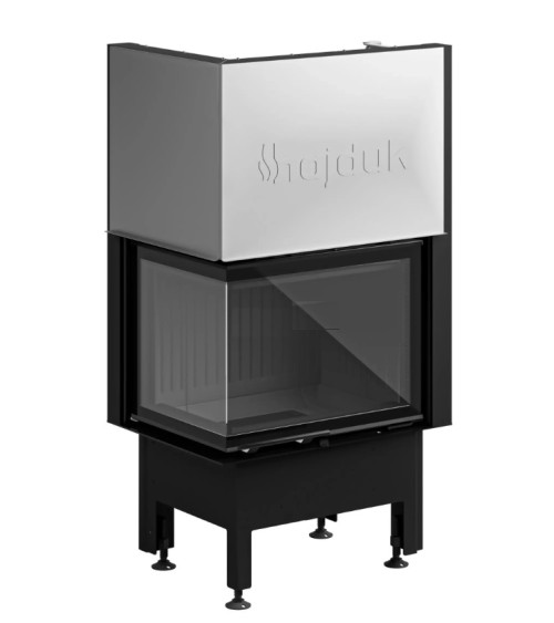 Fogão a lenha de canto Smart 2L/PXTh preto 66 cm