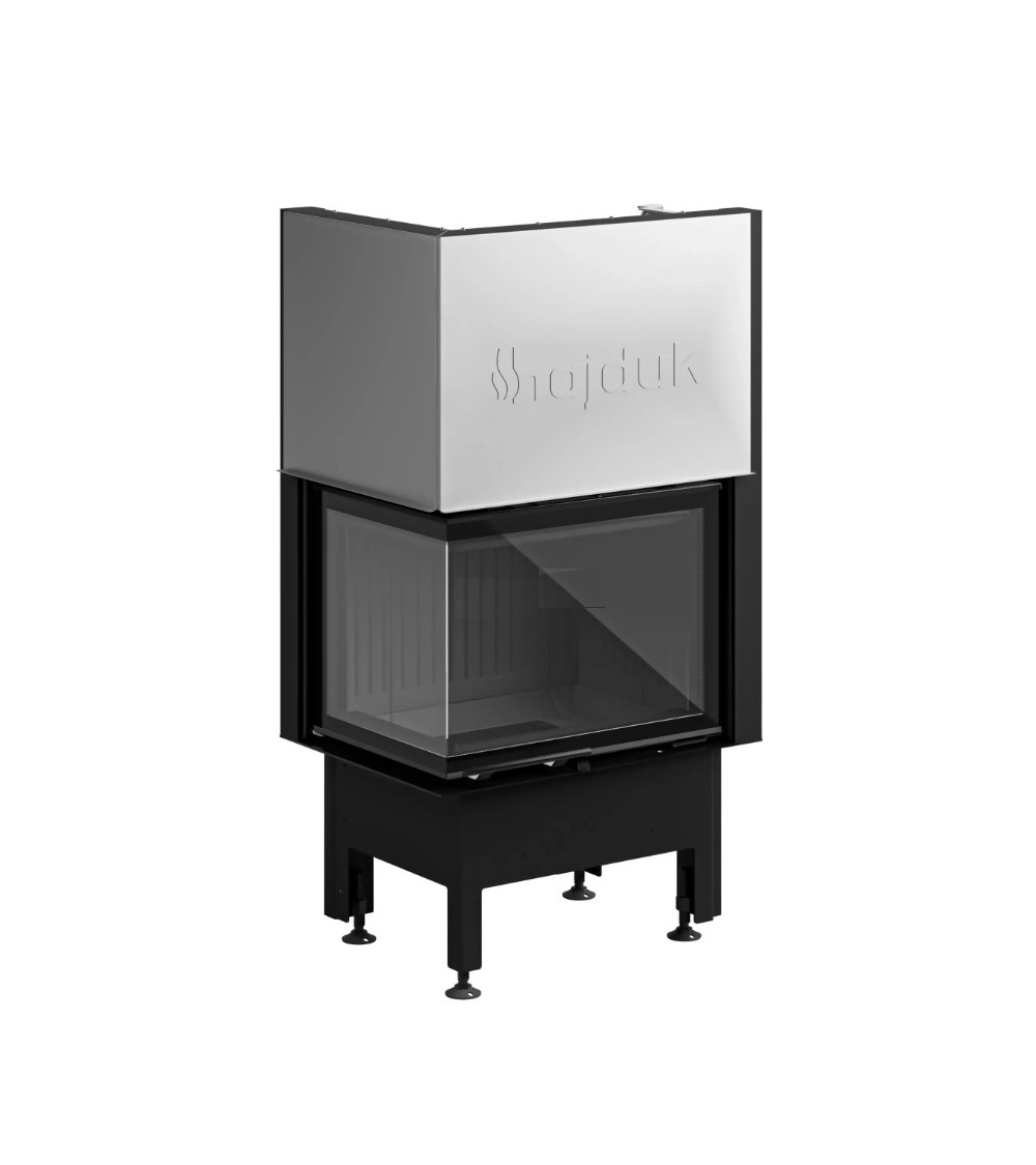 Fogão a lenha de canto Smart 2L/PXTh preto 66 cm
