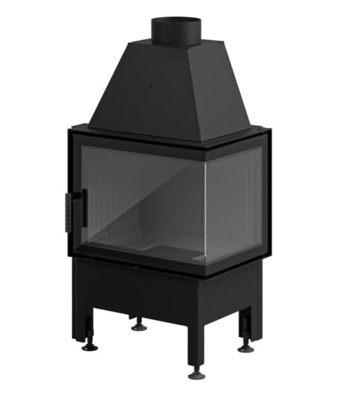 Bruciatore a legna angolare Smart 2L/PXT nero 57 cm
