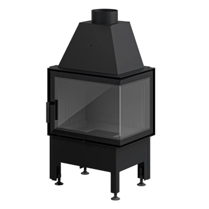 Estufa de leña de esquina Smart 2L/PXT negro 57 cm