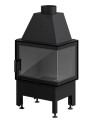 Insert à bois d'angle Smart 2L/PXT noir 57 cm