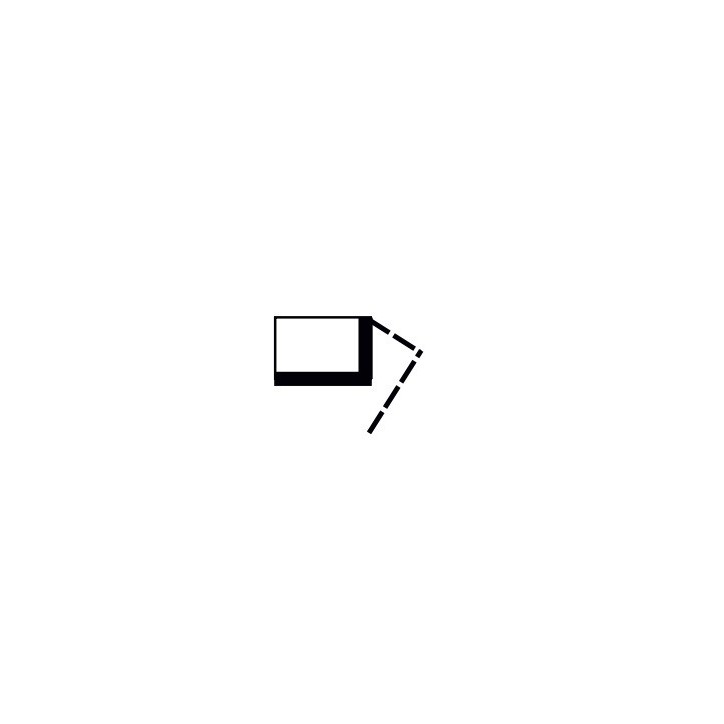 Insert à bois d'angle Smart 2L/PXT 57 cm