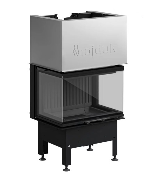 Fogão a lenha Smart 3XTh preto 64 cm