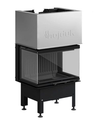 Estufa de leña Smart 3XTh negro 64 cm