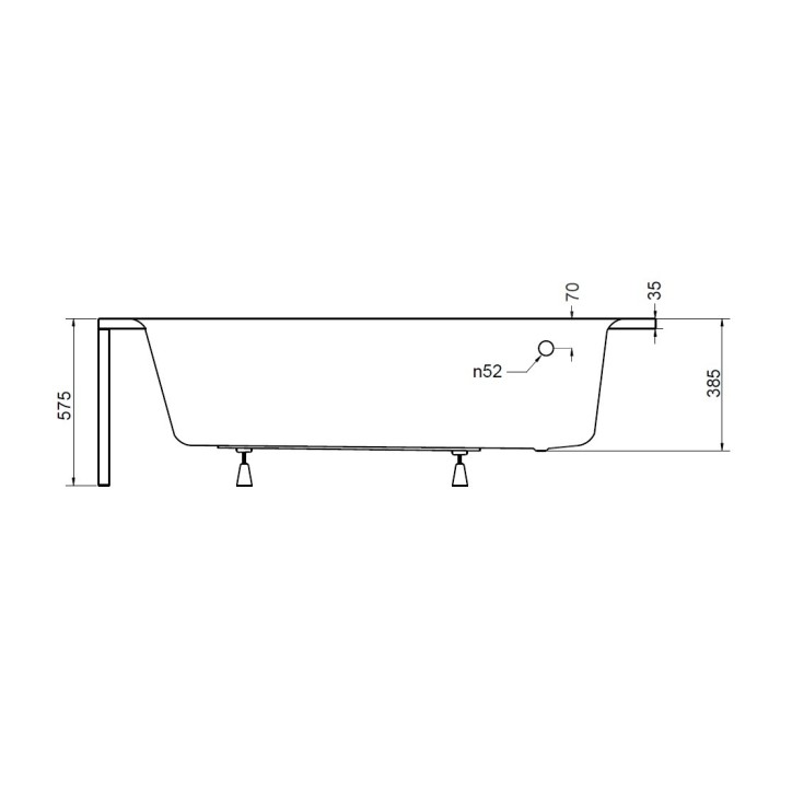 copy of ORIEGO Eckbadewanne 140 cm Links mit Schürze