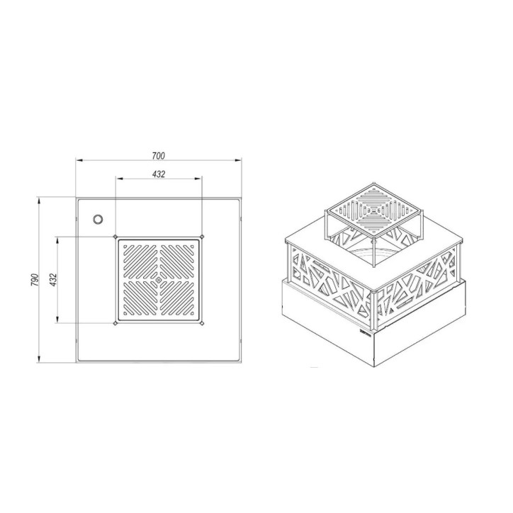 Foyer d'extérieur Cassiopée