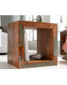 Table d'appoint étagère Jakarta 45 cm en bois recyclé