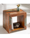 Table d'appoint étagère Jakarta 45 cm en bois recyclé