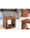 Table d'appoint étagère Jakarta 45 cm en bois recyclé