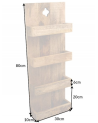 Scaffale Hemingway 80 cm mogano