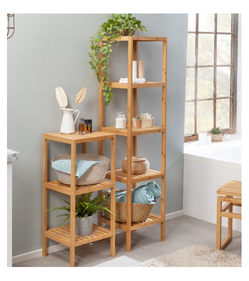 Scaffale Bamboo spa 145 cm - bambù naturale