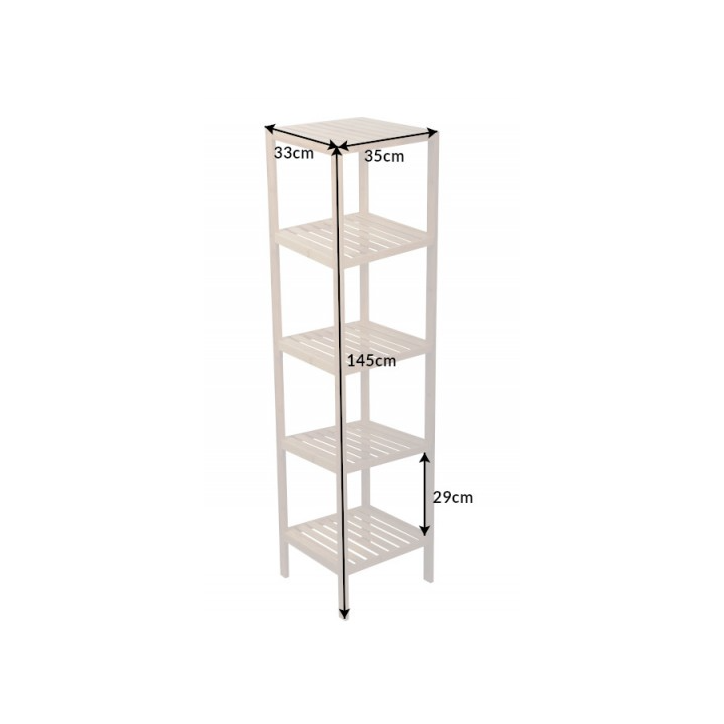 Scaffale Bamboo spa 145 cm - bambù naturale
