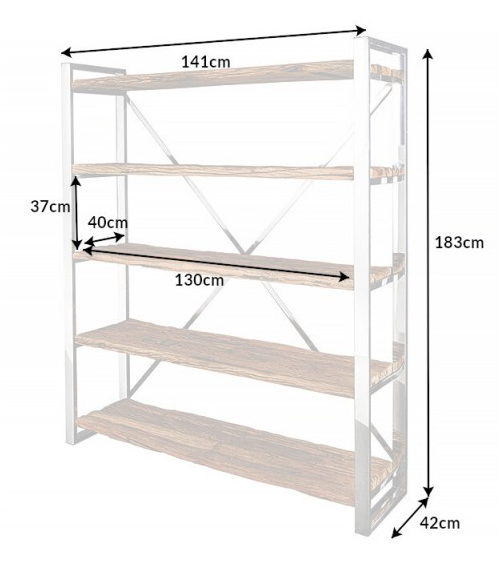 ENJOY boekenkast 66 x 144 x 35 cm