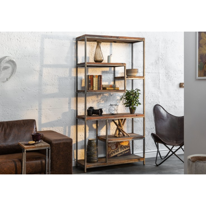 Scaffale Barracuda 186 cm legno riciclato