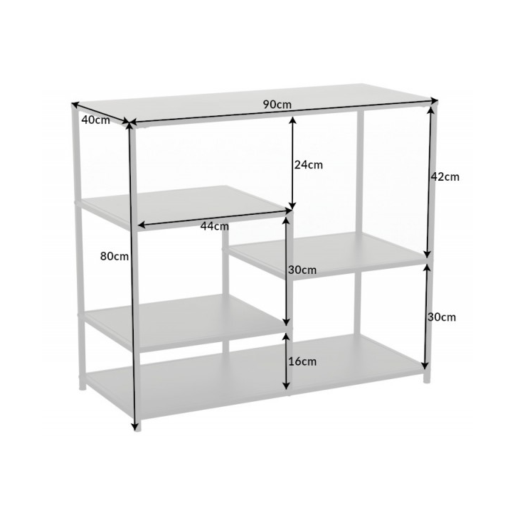 Scaffale Dura steel 80 cm