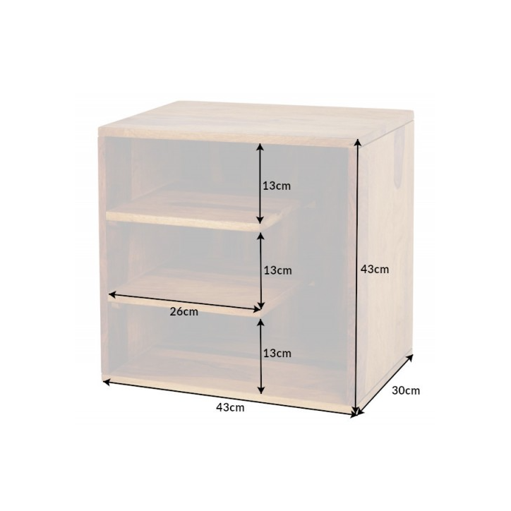 Mesa auxiliar Cubus 43 cm