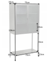 Vitrine Dura Steel 150cm