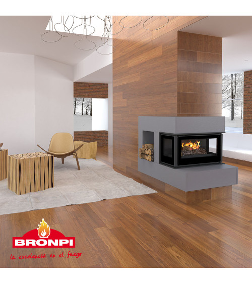 Openhaard Holguin 12 kW 3 zijden met glas Europese fabricage in onze online shop