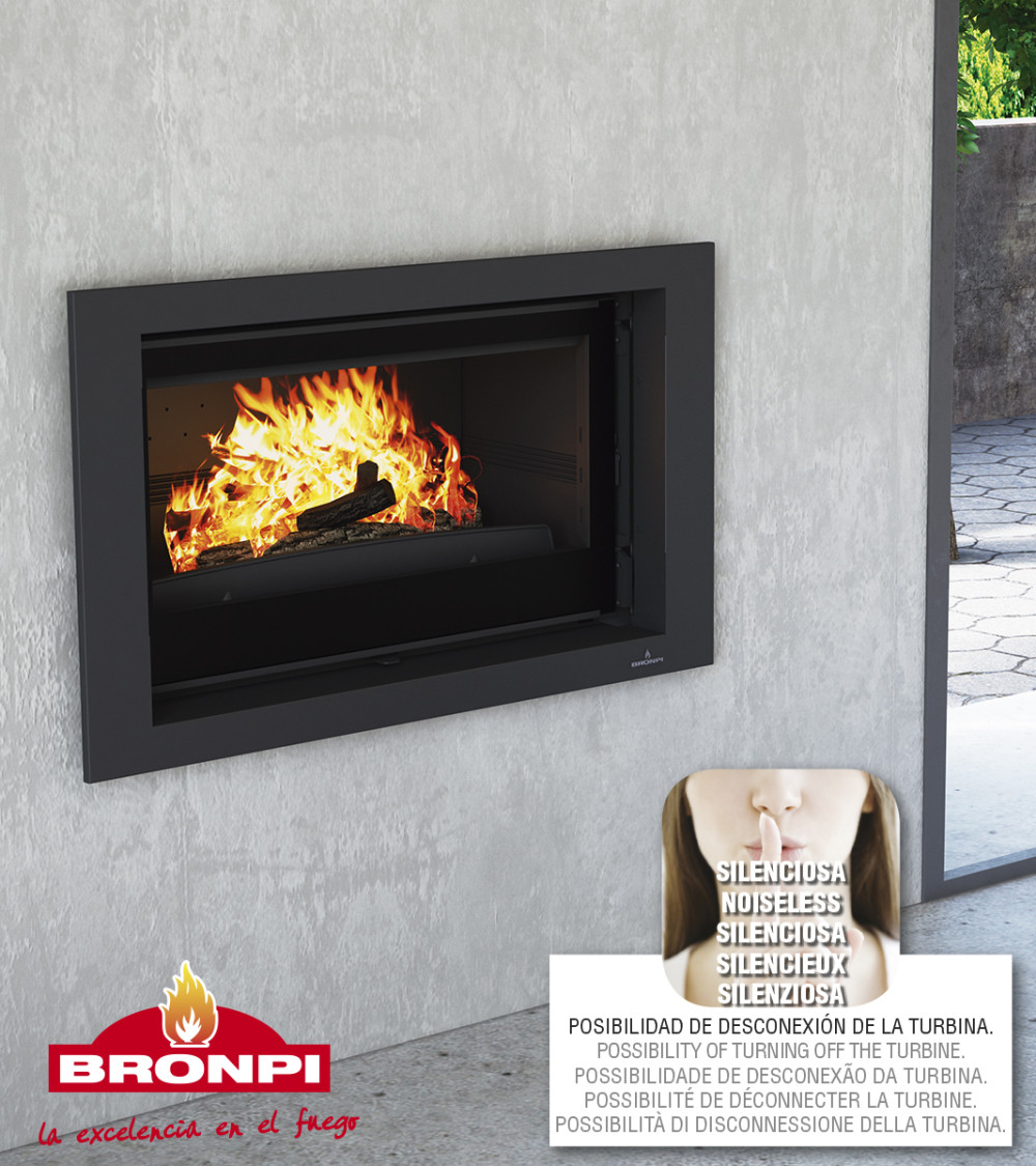 Insert cheminée à bois PARIS 90V G - 15kw