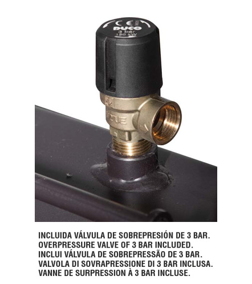 Insert cheminée à bois TECNO-HYDRO - 21kw