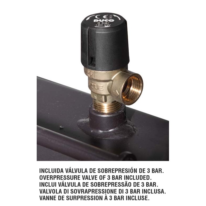 Inserto para chimenea de leña TECNO-HYDRO - 21kw