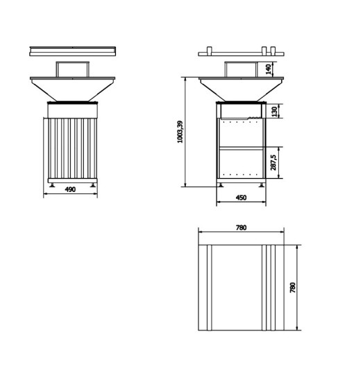 BARBECUE QUADRUM VERTICAL