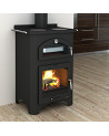 copy of Poêle à bois en fonte côtés en verre 14 kW MARACAY