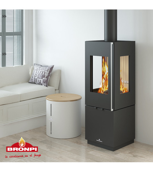 Poêle à bois BOMBAY-3C - 7kw