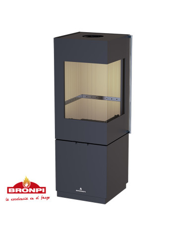 Poêle à bois BOMBAY-E - 7kw