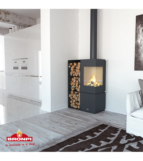 Poêle à bois BOMBAY-E - 7kw
