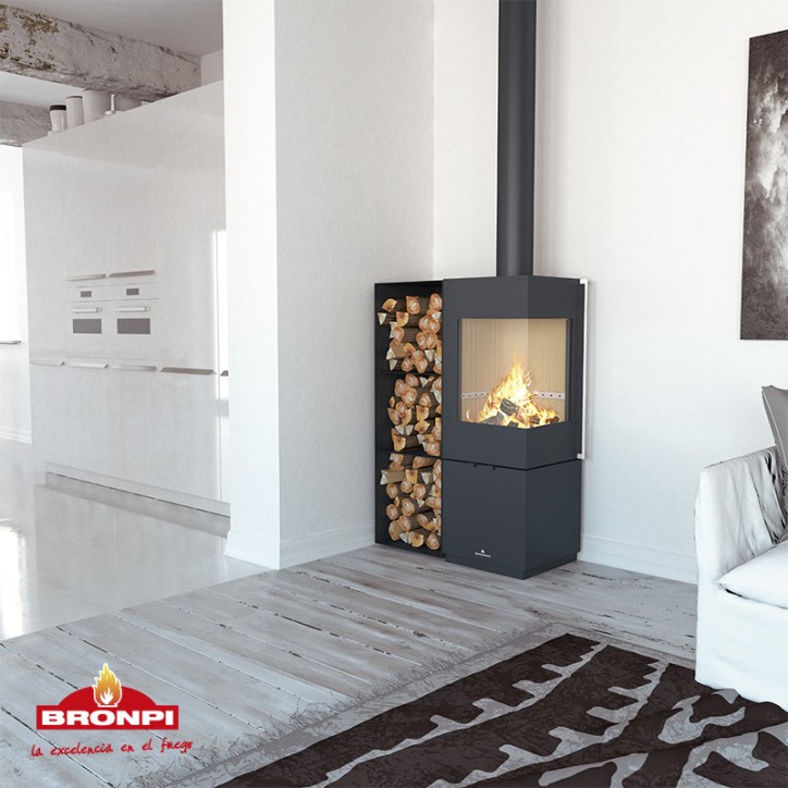 Poêle à bois BOMBAY-E - 7kw