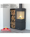 Poêle à bois BOMBAY-E - 7kw