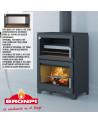 copy of Poêle à bois en fonte côtés en verre 14 kW MARACAY