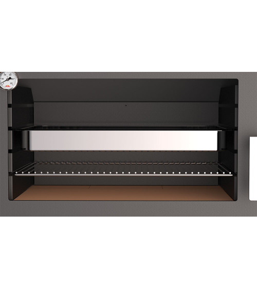 Poêle à bois + four Vulcano - 17kw