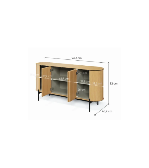 Credenza Rotto - 168cm