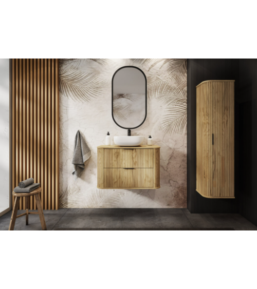 Mobile da bagno sottolavabo con colonna - Elégance Crema