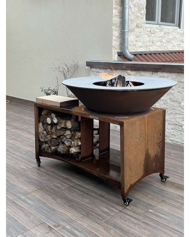 Barbecue FIESTA ISLAND rouille 75 cm