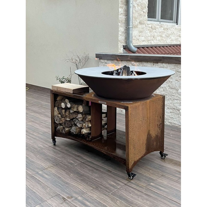 Barbecue FIESTA ISLAND rouille 75 cm