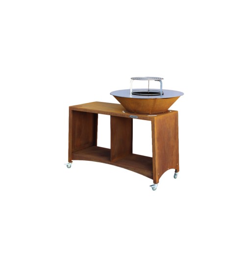 Barbecue FIESTA ISLAND rouille 75 cm