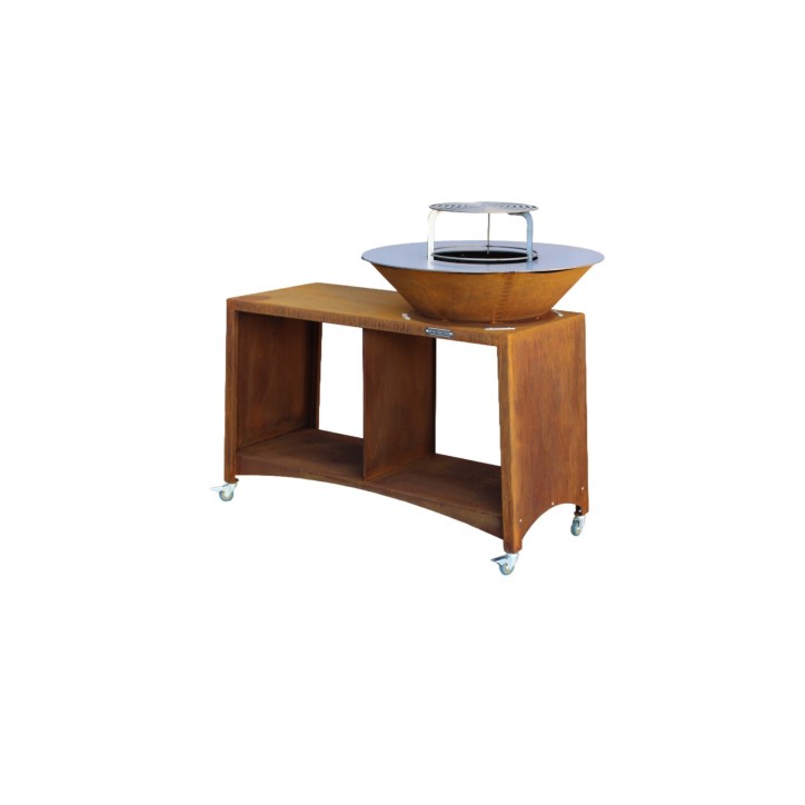 Barbecue FIESTA ISLAND rouille 75 cm