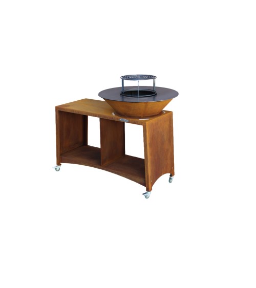 Barbecue FIESTA ISLAND rouille 75 cm