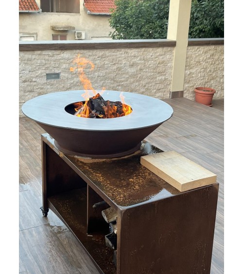 Barbecue FIESTA ISLAND rouille 75 cm