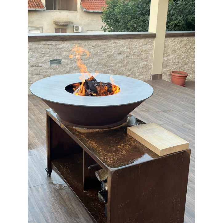 Barbecue FIESTA ISLAND rouille 75 cm