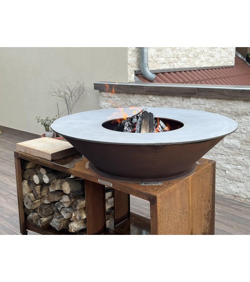 Barbecue FIESTA ISLAND rouille 75 cm