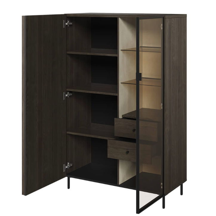 Vetrina Piémont con vetro - 92 cm