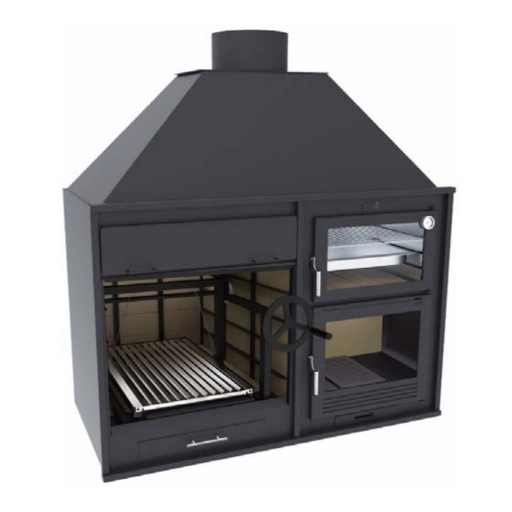 Barbecue Albane - 70 cm et Four avec plateau de 50 cm Barbecue Albane - 70 cm et Four avec plateau de 50 cm