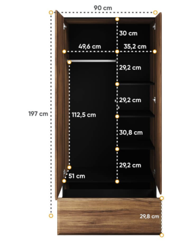 Commode Borga - 90cm